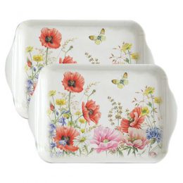 Janneke Brinkman Set of 2 small trays POPPY GARDEN-0