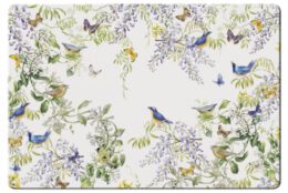 Janneke Brinkman set van 4 placemats VOGELS IN BLAUWE REGEN