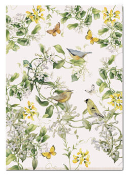 Janneke Brinkman L-mapje A4 VOGELS IN BLAUWE REGEN