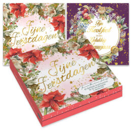 Janneke Brinkman kerstkaartenmapje Bloemenkrans amaryllis – Bloemenkrans